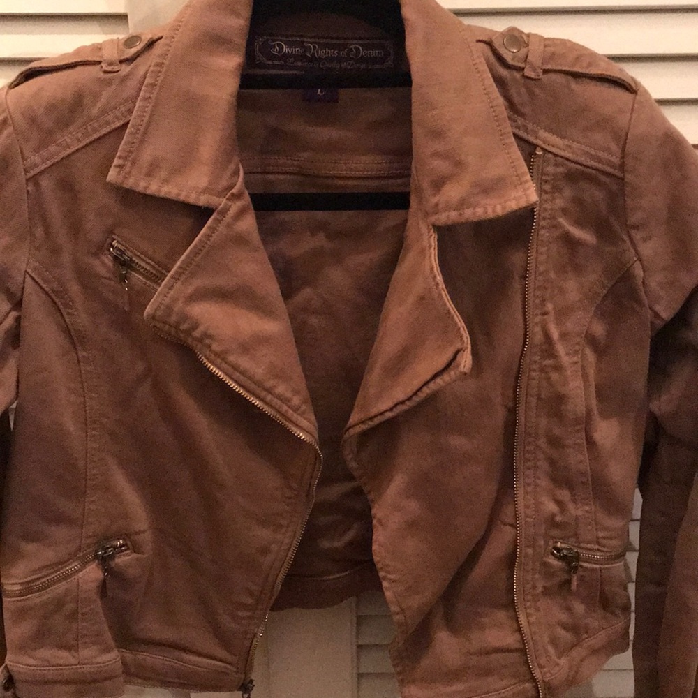 Tan jean jacket!